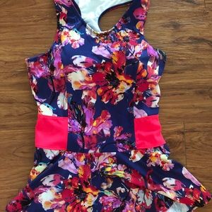 Lime Ricki Peplum Swim Top